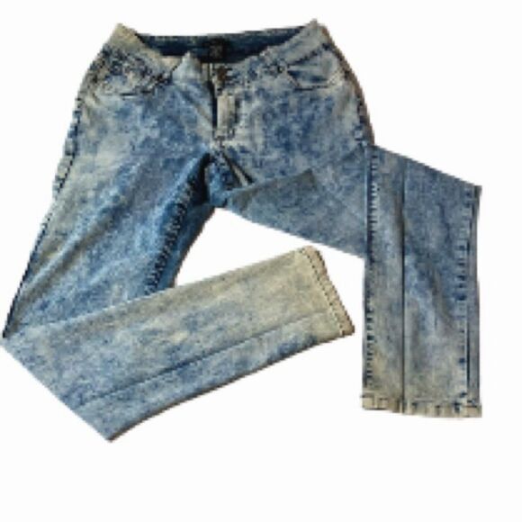 Curvy Acid Washed Denim Jeans Y2K 80s 90s High Rise ASHLEY STEWART  Womens 12 - Picture 2 of 15